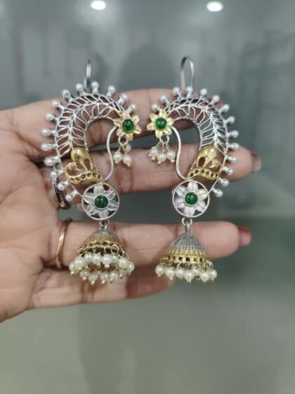 EAR CUFF DUAL TONE GREEN