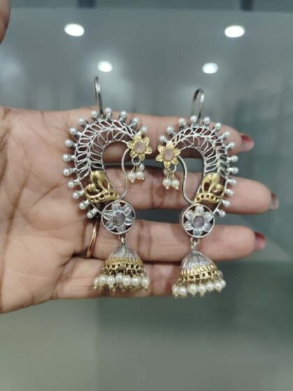 EAR CUFF DUAL TONE PINK