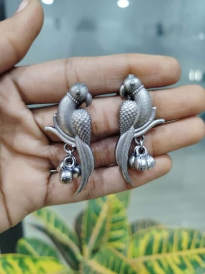 EARRING BIRD SILVER