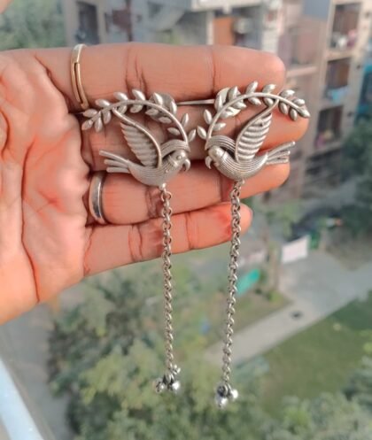 BIRD STUD SILVER EARRING