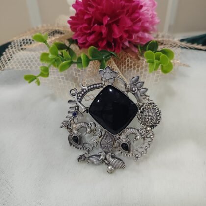 FUSION RING MONALISA STONE-BLACK