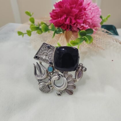 FUSION RING MONALISA STONE-BLACK